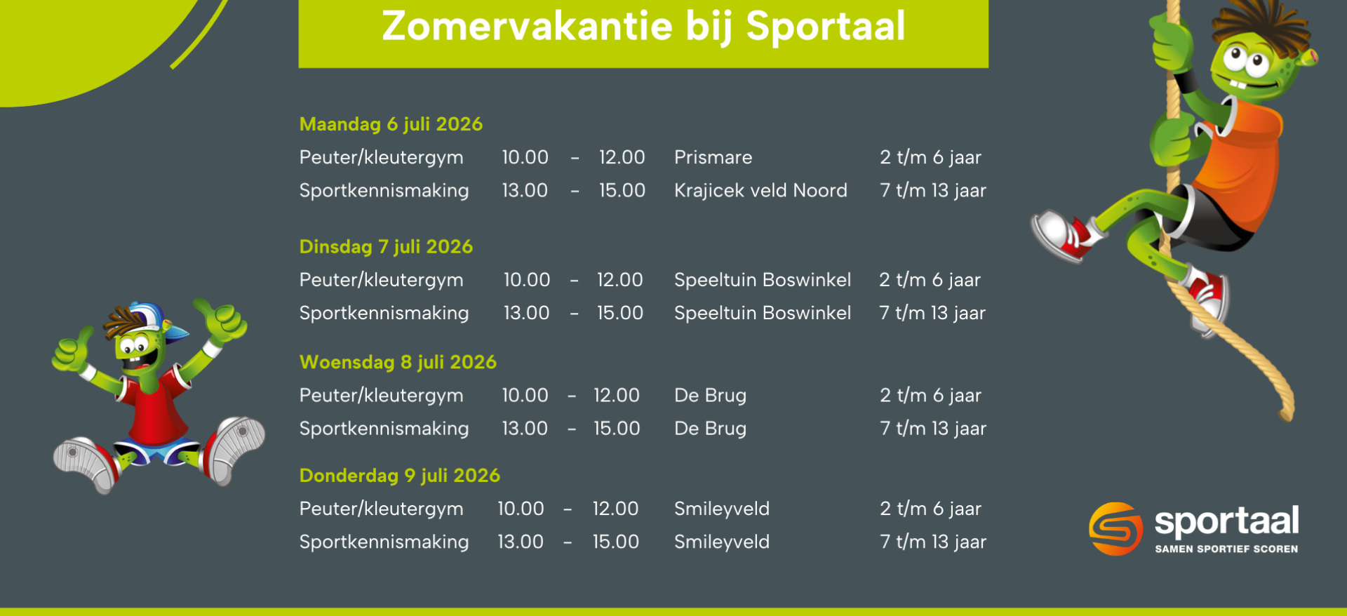 2026   Zomervakantie bij Sportaal  (2)